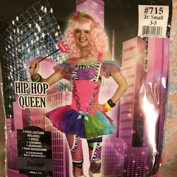 SHOW LISTING Dreamgirl Halloween Costume Jrs Hip Hop Queen - Picture 5 of 10